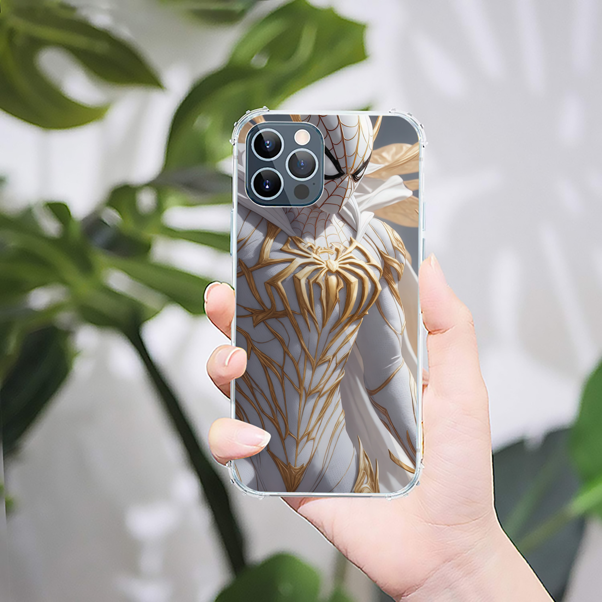 （画像用） Spider Man スパイダーマン 【iPhone 12シリーズ対応】透明スマホケース（クリアソフトケース）